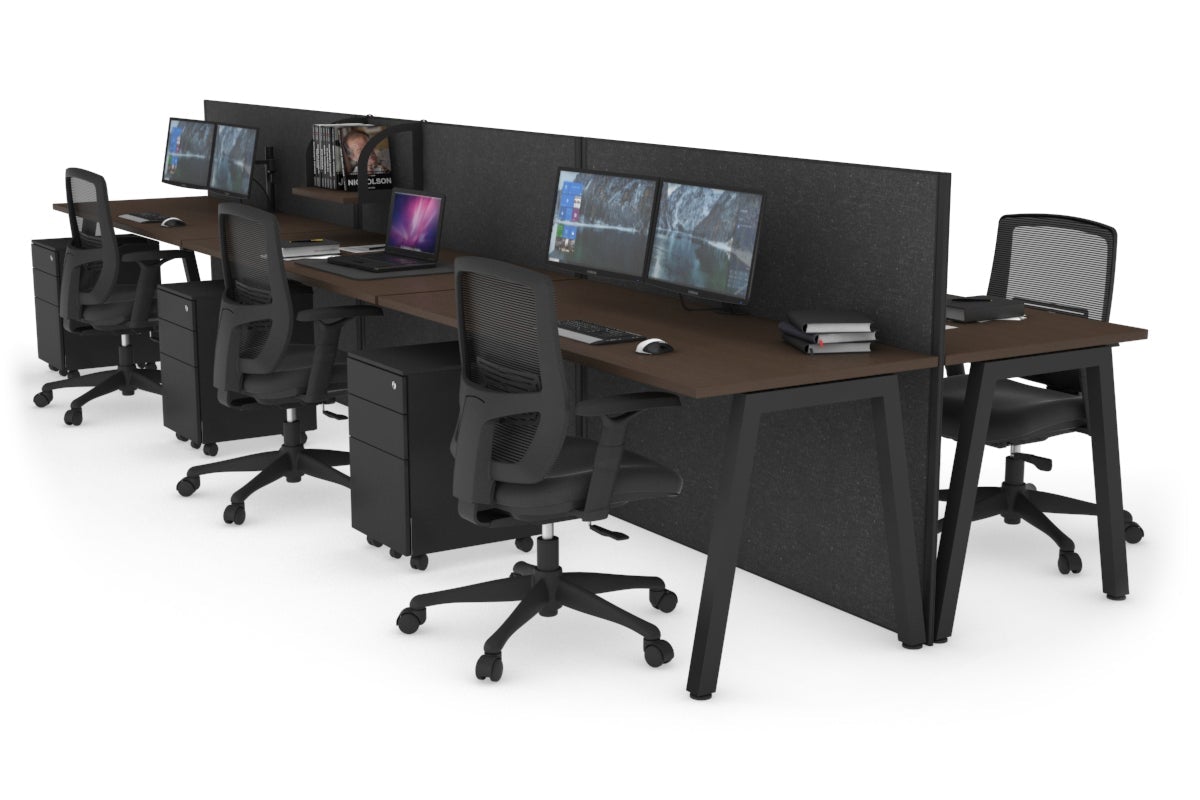 Horizon Quadro 6-Person Office Workstation Bench with A-Legs - 1800mm x 700mm (70.8