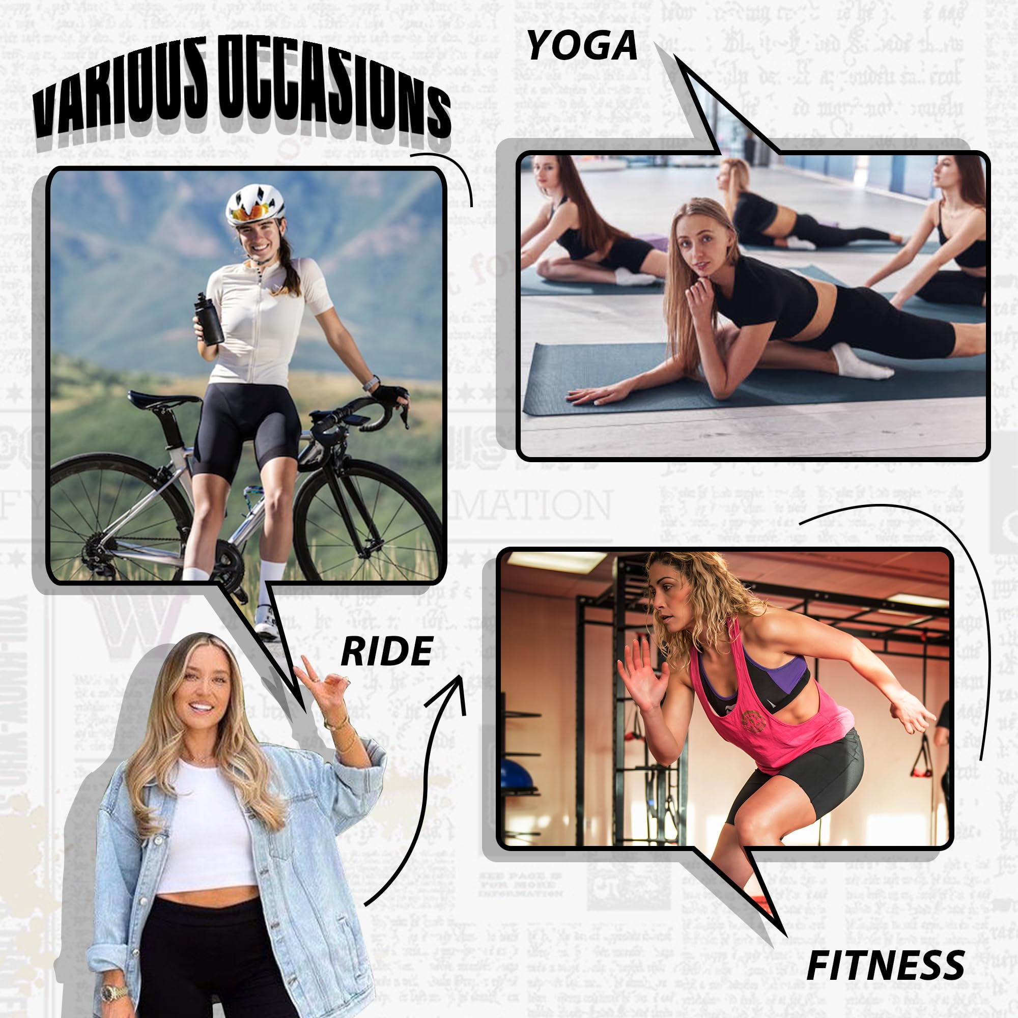 Sundwudu 4 Pack Women's High Waist Biker Shorts - 5”/8” Tummy Control Workout Shorts for Running, Yoga & Gym | Perfect for Summer Athletic Wear & Active Lifestyle