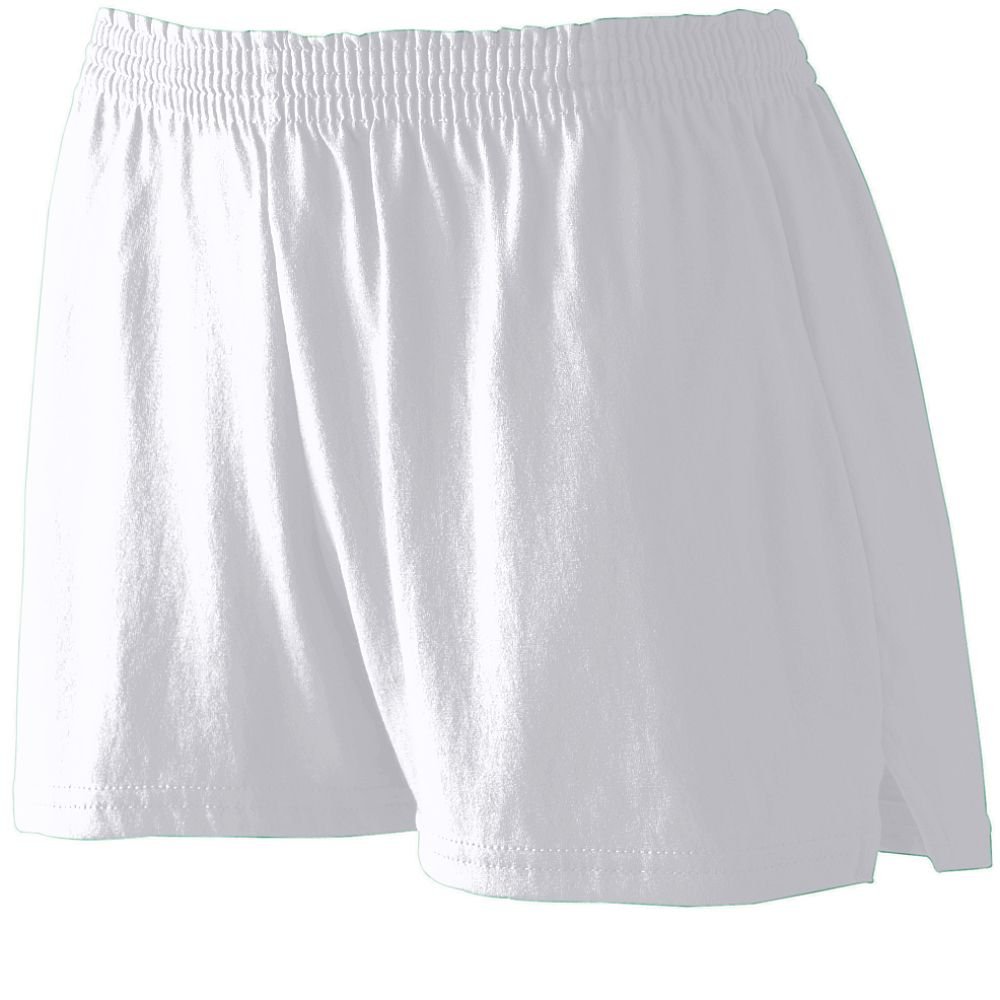 Augusta Women's Jersey Shorts - Athletic Heather Gray 2XL - Comfortable Workout & Lounge Shorts for Running, Yoga & Casual Wear