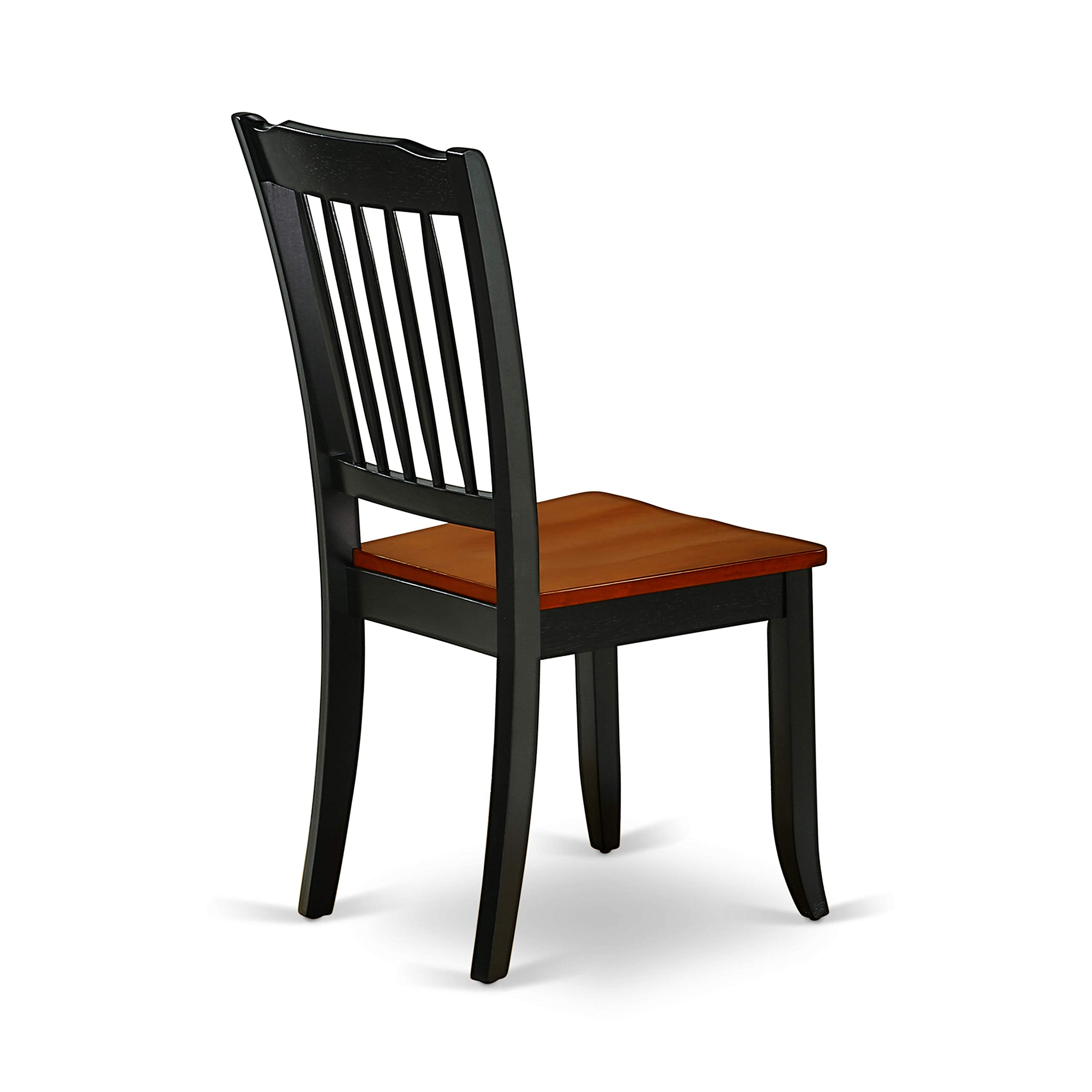 Modern 3-Piece Dining Table Set with Drop-Leaf Rectangle Wooden Table & 2 Chairs - 30x48 Inch, Black & Cherry Finish - Perfect for Small Spaces, Apartments & Cozy Dining Areas