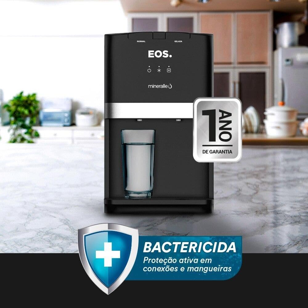 Eos Mineralle Black Compressor Water Purifier EPC02P 110V for Home & Office - Clean Drinking Water Solution