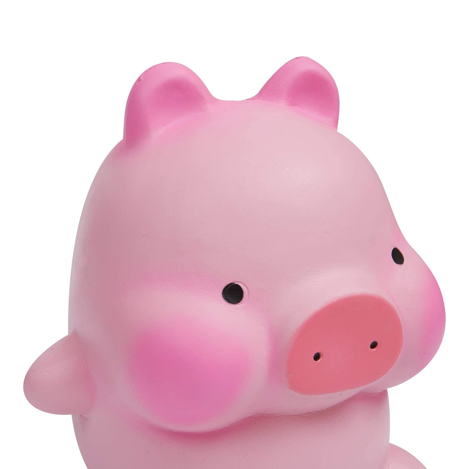 Anboor Jumbo Pig Squishy Toy - Kawaii Slow Rising Stress Relief for Kids & Valentine's Gifts (Pink)