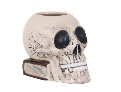 Tiki Skull Glass Mug - 70cl/24oz Ceramic Drinking Cup for Cocktails, Beer & Soda - Perfect for Themed Parties, Luau Events & Home Bar Decor