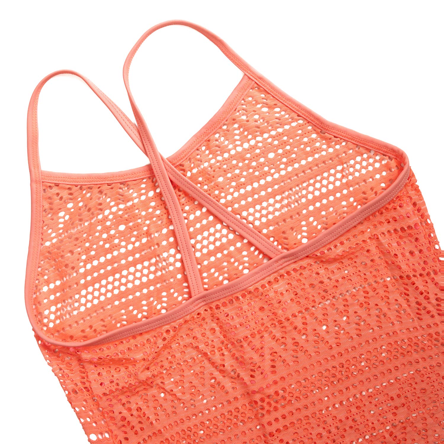 Jimmy Bahamas Swimsuit Cover Up for Girls - Little Kids Beach Crochet Mesh Crossback Swim Dress | Perfect for Pool, Beach & Summer Vacations