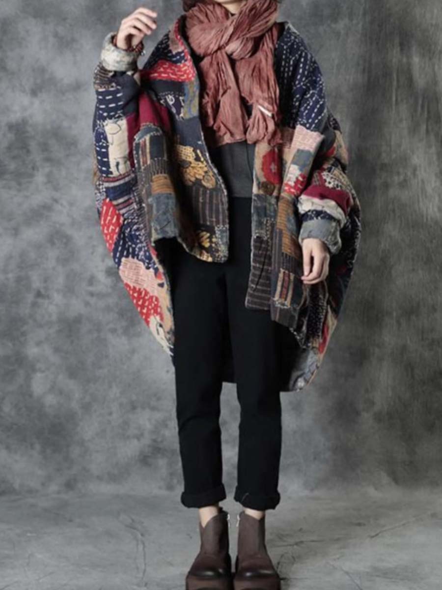 Plus Size Women's Warm Winter Coat with Pockets - Single Breasted Trench Coat for Casual Outings & Office Wear