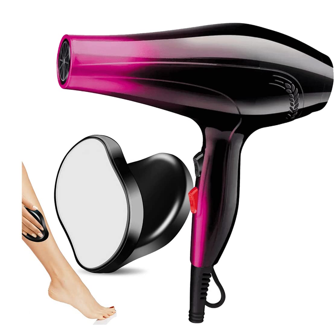Professional Hair Dryer for Women - Crystal Hair Remover & Epilator Gift Set for Girlfriend - Smooth Hair Removal at Home & Salon Use
