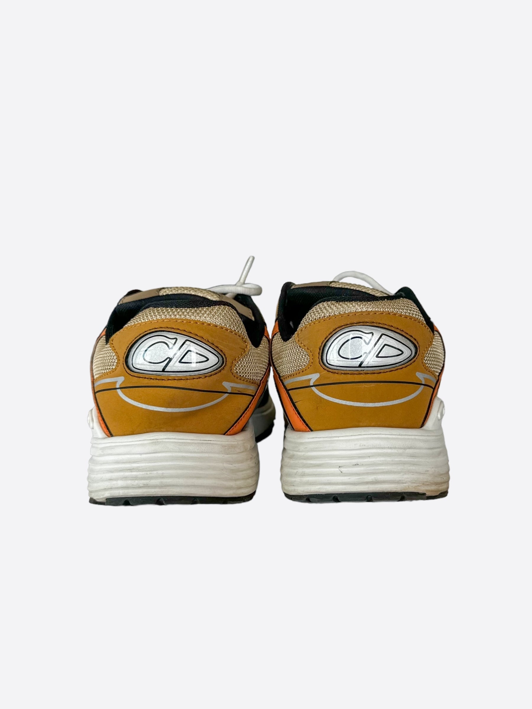 Dior B30 Sneakers for Men & Women - Brown & Orange Casual Shoes | Comfortable & Stylish for Everyday Wear, Travel & Street Fashion