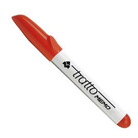 854002 Red Permanent Marker (Pack of 12) - Ideal for Office, School, Warehouse & Industrial Labeling