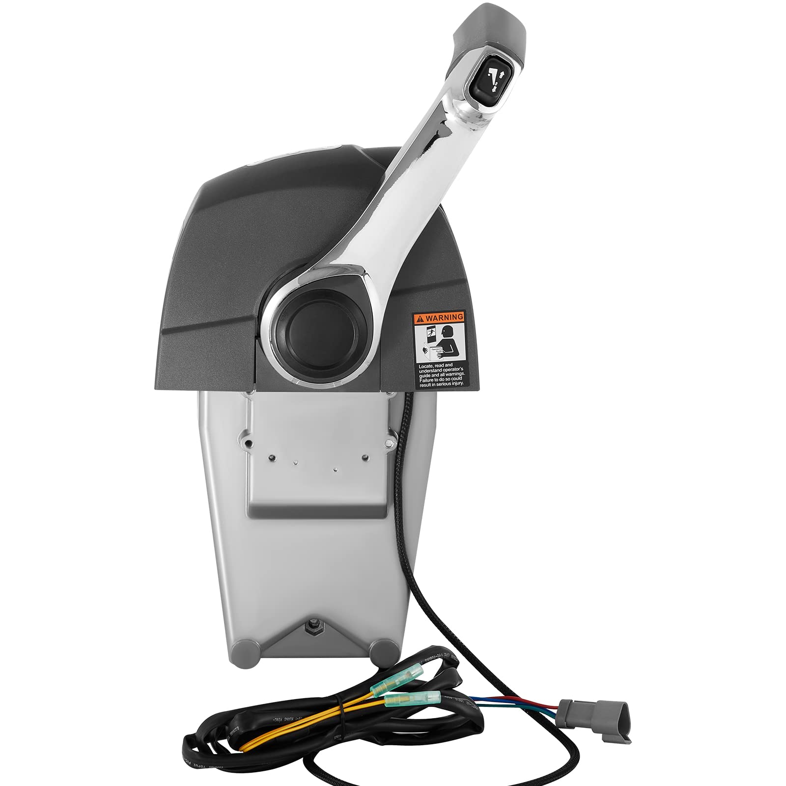Vevor Boat Throttle Control 5006180 - Side Mount Outboard Remote Control Single Lever Binnacle with Key Switch & Lanyard for Evinrude Johnson Motors - Perfect for Marine Boating, Fishing & Water Sports