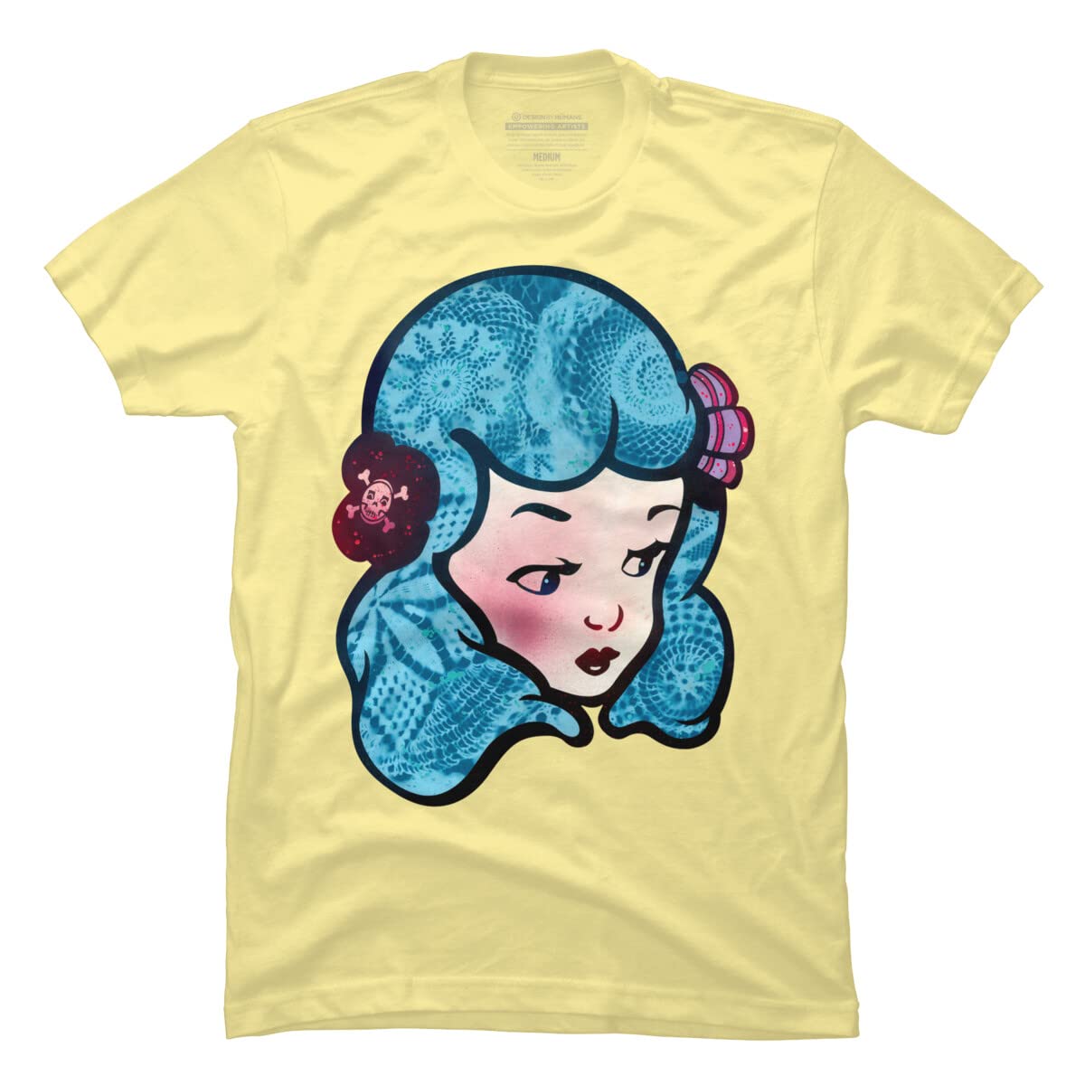 Design By Humans Men's Deadly Beauty by BeeryMethod Graphic T-Shirt - Soft Cotton Tee for Casual Wear & Street Style