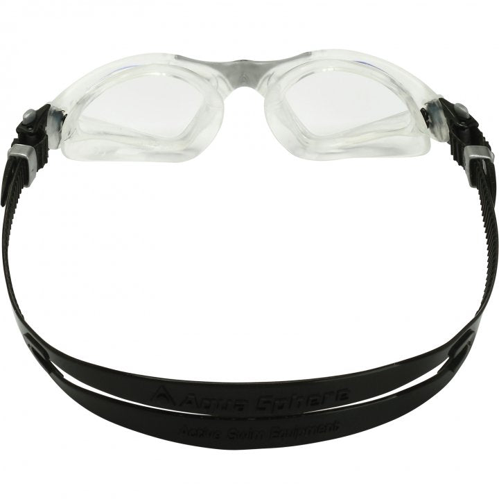 Aqua Sphere Kayenne Swim Goggles with Clear Lens - Transparent Silver Petrol for Competitive Swimming, Triathlon & Pool Training