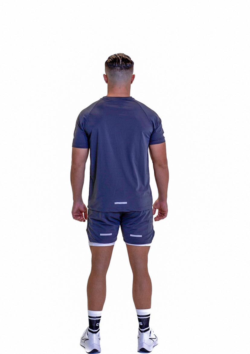 Cerus Navy Quantum Men's T-Shirt - Premium Cotton Comfort Fit Casual Tee for Everyday Wear, Gym & Outdoor Activities