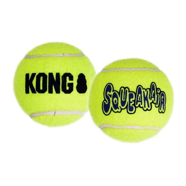 KONG SqueakAir Balls - Durable Dog Chew Toys for Small & Large Dogs - Interactive Play & Teeth Cleaning - Perfect for Fetch, Training & Indoor/Outdoor Fun