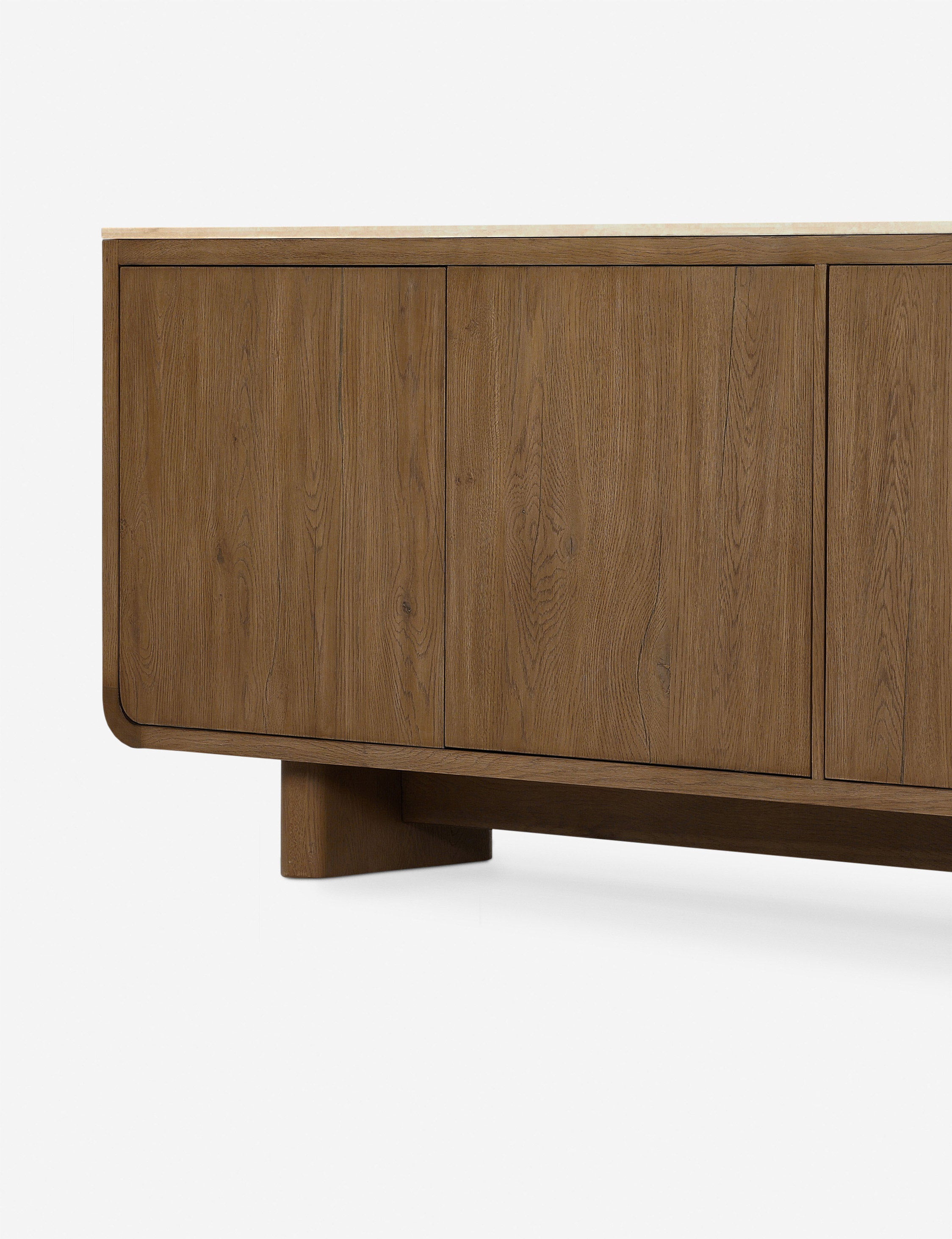 Modern Bram Sideboard - Stylish Storage Cabinet for Living Room, Dining Room & Entryway - Solid Wood Buffet Table with Drawers & Doors - Perfect for Home Organization & Decor