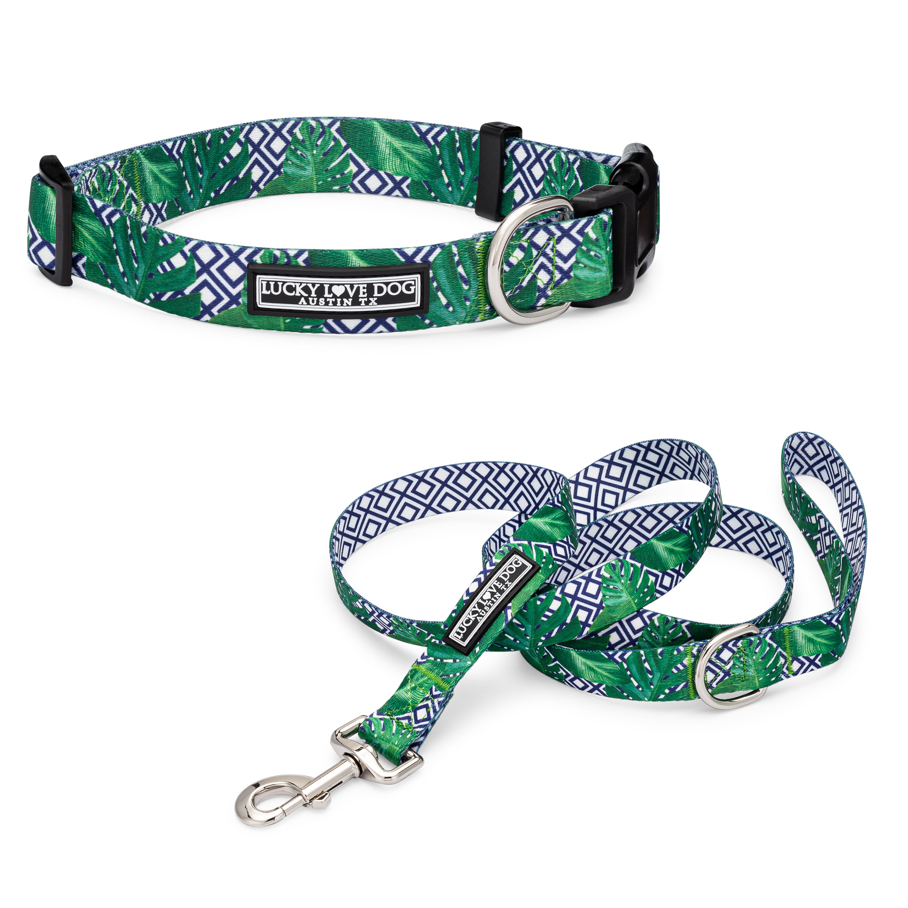 Premium Laguna Blue Dog Collar & Leash Set - Wholesale Bulk Orders for Pet Stores & Dog Trainers | Durable Nylon Adjustable Collar with Matching Leash for Small Medium Large Dogs | Perfect for Daily Walks, Training & Outdoor Adventures