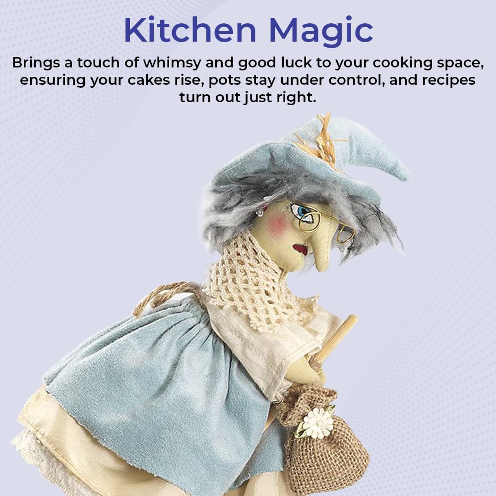 Enchanting Kitchen Witch Doll for Good Luck & Cooking - 13