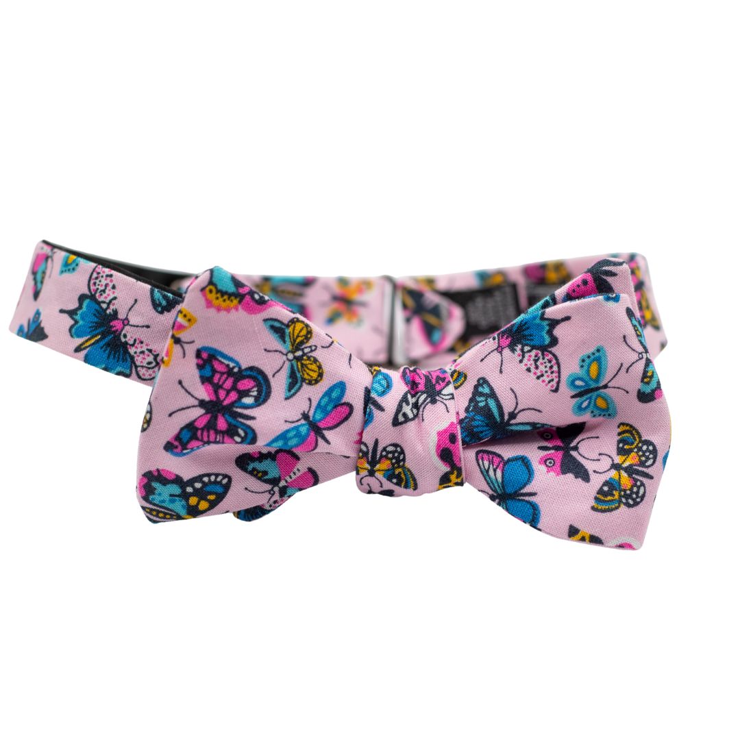 Stylish Pink Bow Tie for Men - Elegant Social Butterfly Accessory for Weddings, Parties & Formal Events