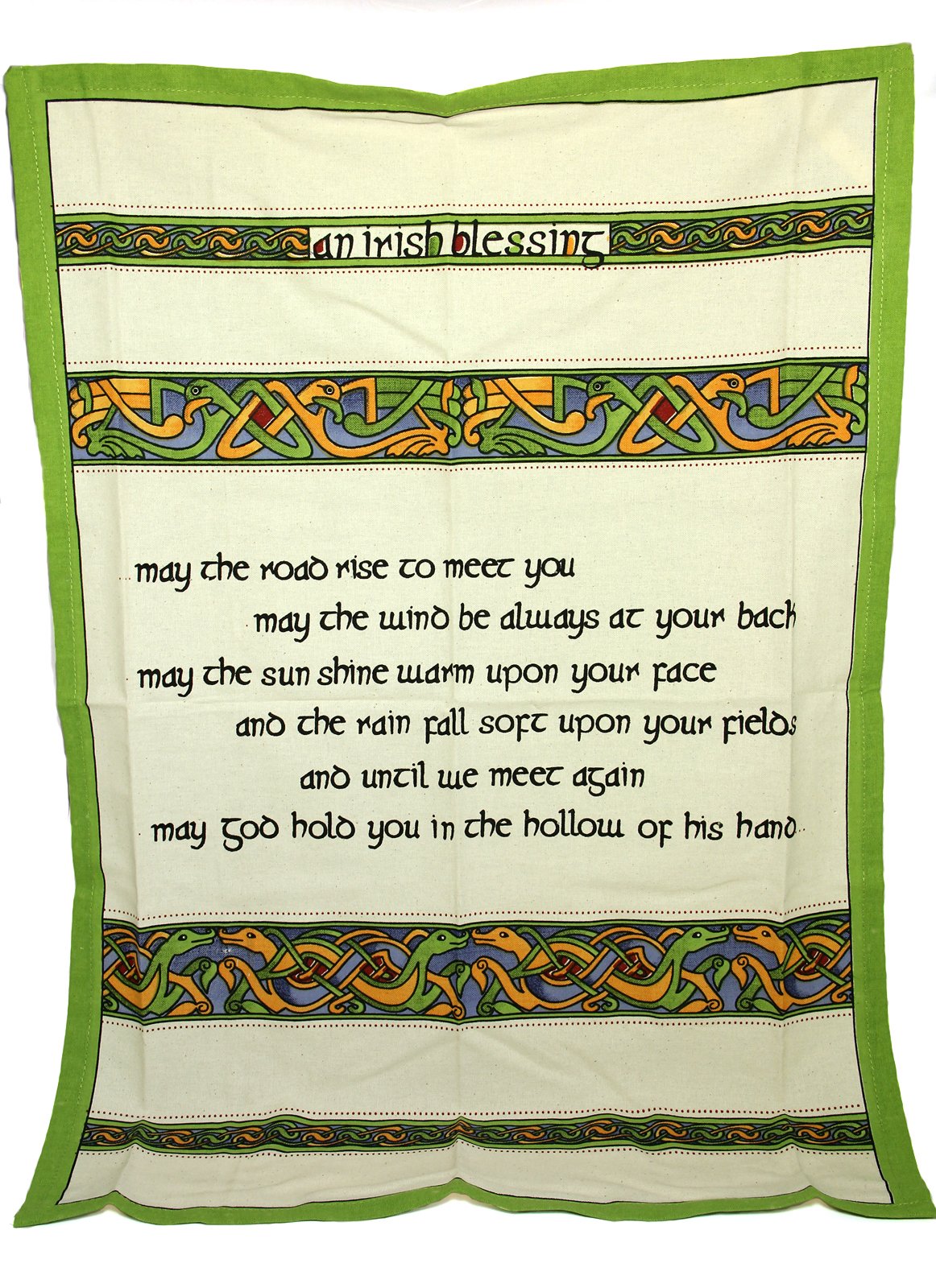 Premium Irish Tea Towel & Hand Towel Set of 2 - 100% Cotton Kitchen Decor for St. Patrick's Day, Irish Pub, or Farmhouse Style Kitchen