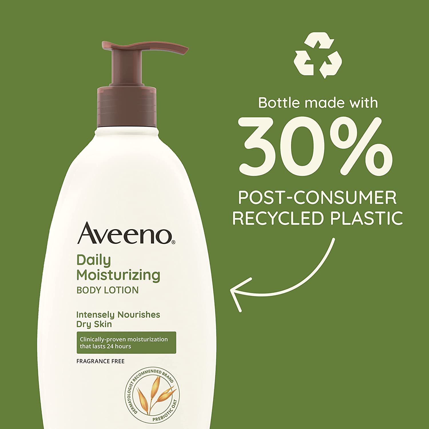 Aveeno Daily Moisturizing Lotion by Johnson & Johnson - Pack of 8 | Fragrance-Free, Hypoallergenic Body Lotion for Dry Skin | Perfect for Daily Hydration & Sensitive Skin Care