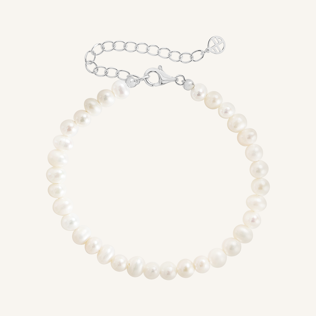 4mm Capri Pearl Bracelet for Women - Elegant & Dainty Jewelry Gift for Wedding, Party & Everyday Wear