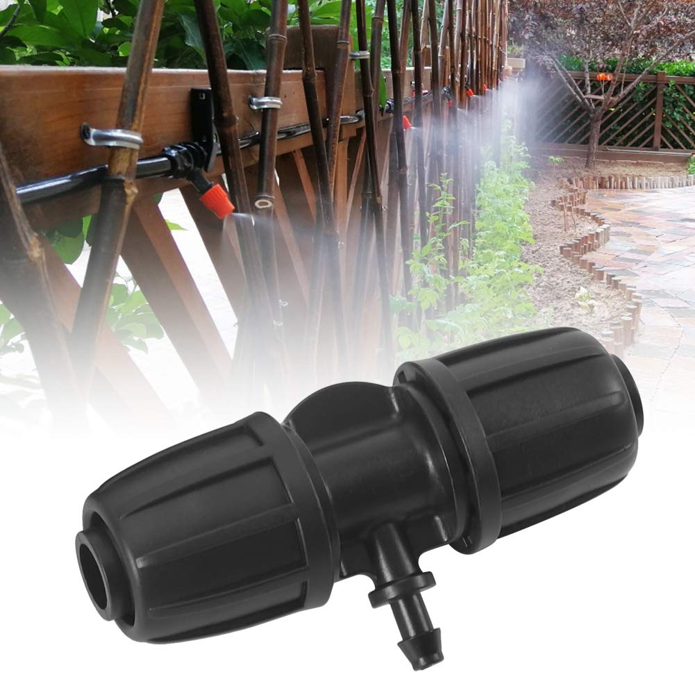 10Pcs 16mm to 4/7 Inch Barbed Tee Connectors - PE Hose Fittings for Garden Irrigation, Drip Watering Systems & DIY Sprinkler Setups