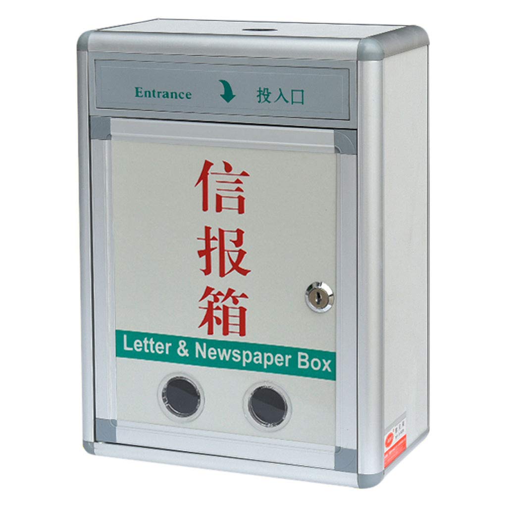 Aluminum Alloy Mailbox with Lock - Multi-Function Suggestion & Delivery Box for Home, Office, Apartment (Color Options A/B) - Secure Package Drop Box for Mail, Parcels & Documents