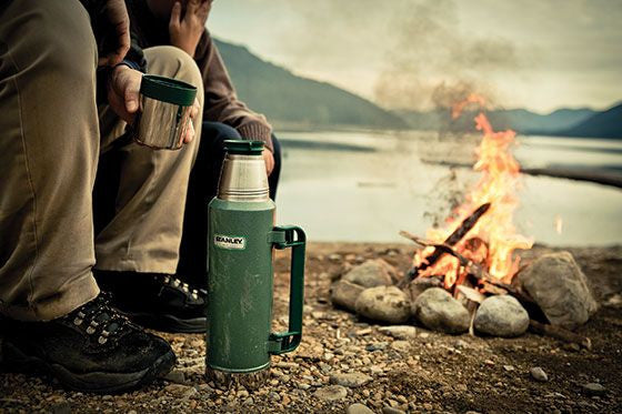 Stanley Classic Ultra Vacuum Insulated Stainless Steel Water Bottle 1.4QT (1.32L) - Leak Proof, Hot & Cold Beverage Thermos for Camping, Hiking, Travel and Office Use