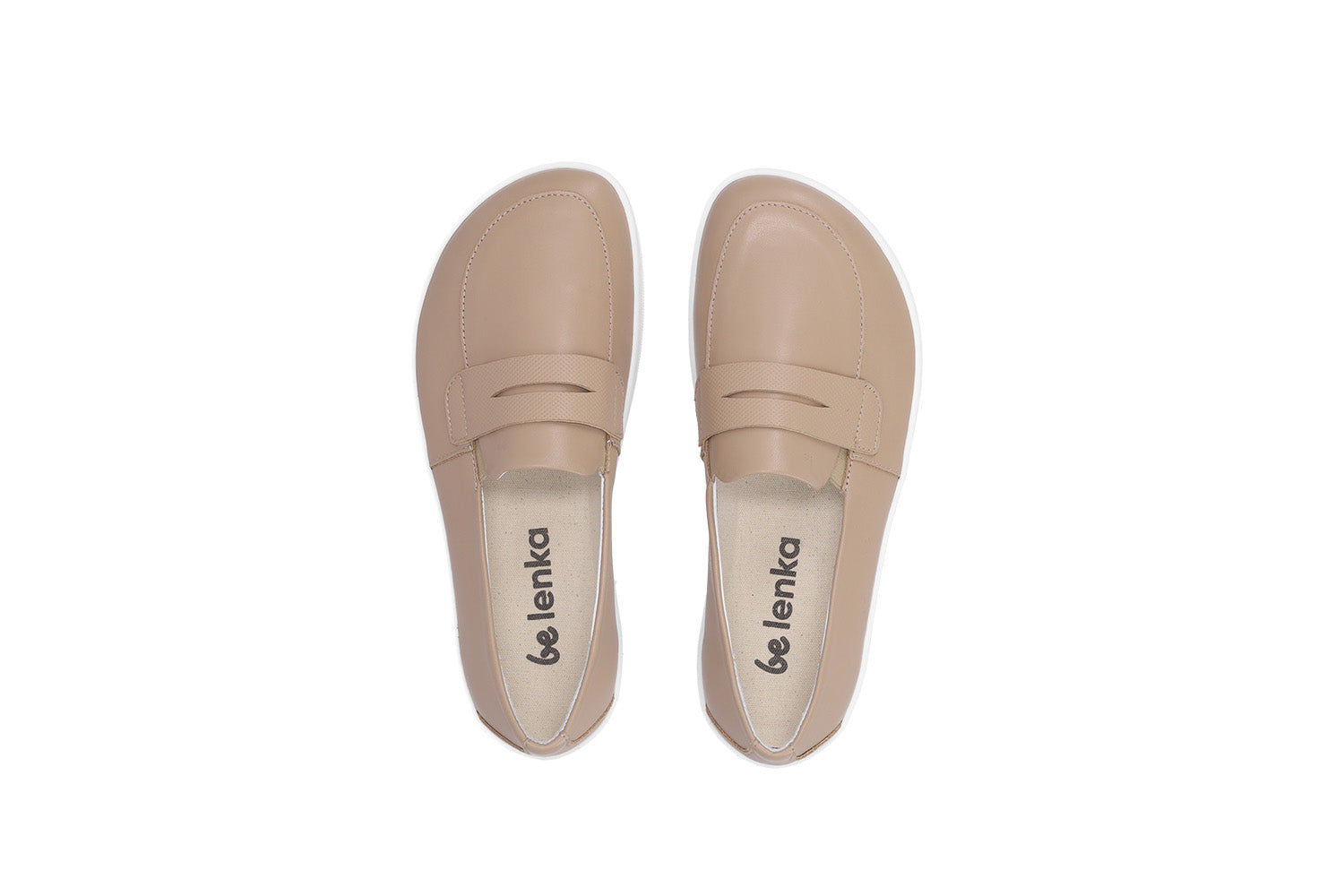 Barefoot Moccasins for Men & Women - Be Lenka Buena Latte Brown Comfortable Minimalist Shoes | Perfect for Yoga, Walking & Indoor Activities