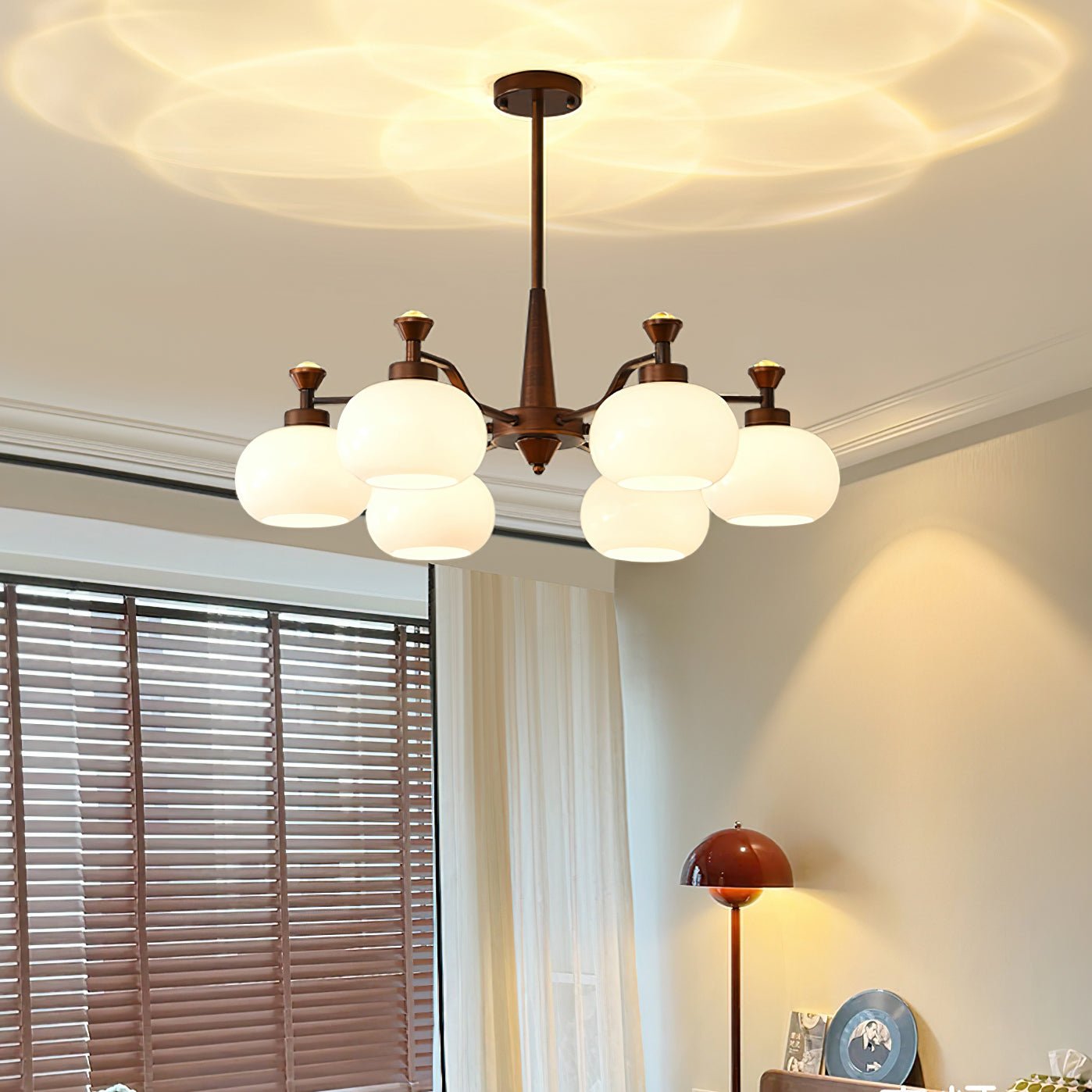 Modern Globe Spotlight Chandelier - Elegant Crystal Ceiling Light Fixture for Dining Room, Living Room & Bedroom Lighting Decor