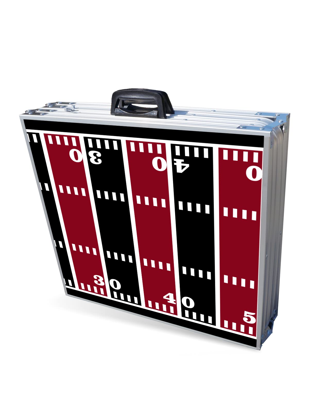 8-Foot Folding Portable Beer Pong Table with Optional Cup Holders & LED Lights - Arizona Football Field Design for Parties, Tailgating & Outdoor Games (Multiple Models Available)