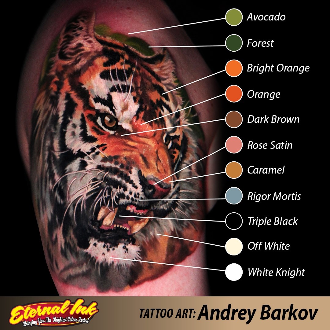 Eternal Ink Liz Cook Forest - Premium Tattoo Ink for Professional Artists - Perfect for Realistic Nature Tattoos and Botanical Designs
