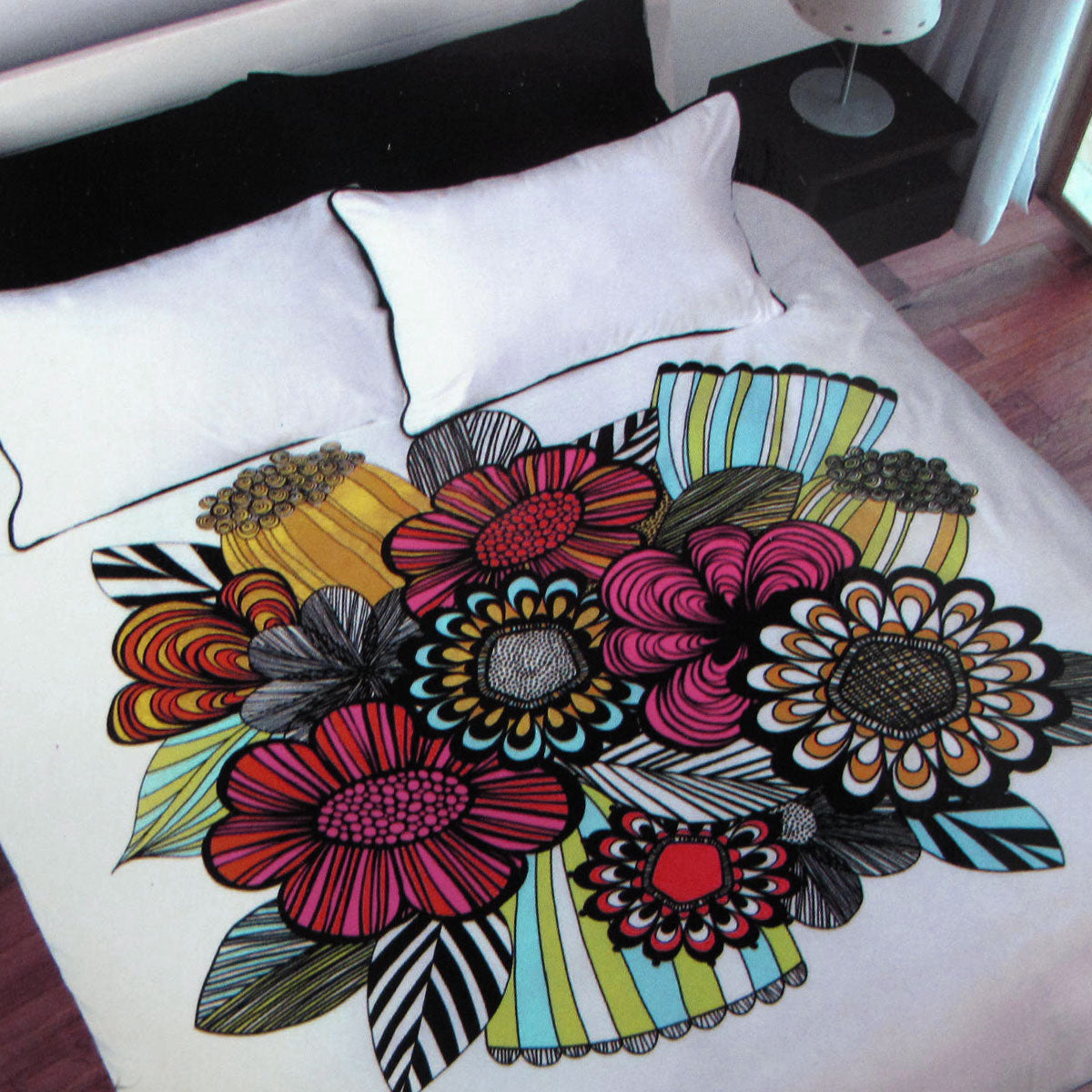 Vibrant Colorful Quilt Cover Set for Single Bed - Soft & Stylish Bedding for Kids, Teens & Guest Rooms - Perfect for Modern Bedroom Decor & Cozy Nights