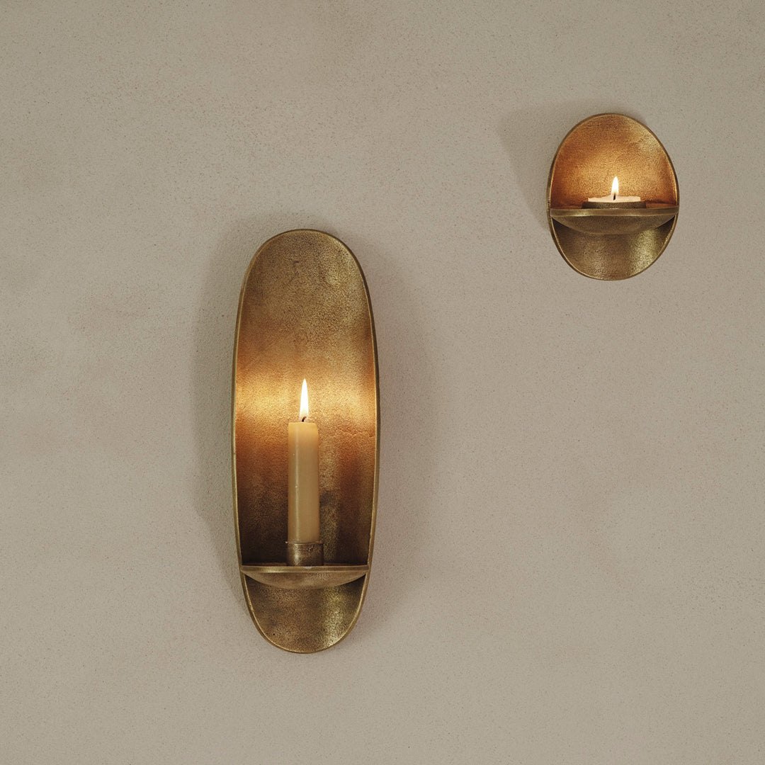 Agapé Wall Tealight Candle Holder - Decorative Metal Sconce for Home, Wedding, and Party Decor - Perfect for Romantic Ambiance and Indoor Lighting