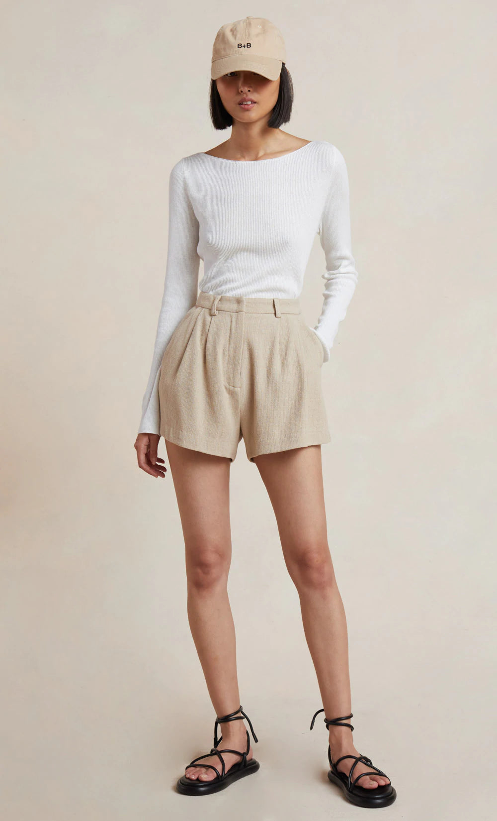Billie Short Almond - Women's Casual Shorts for Summer, Comfortable & Stylish - Perfect for Beach, Travel, and Everyday Wear