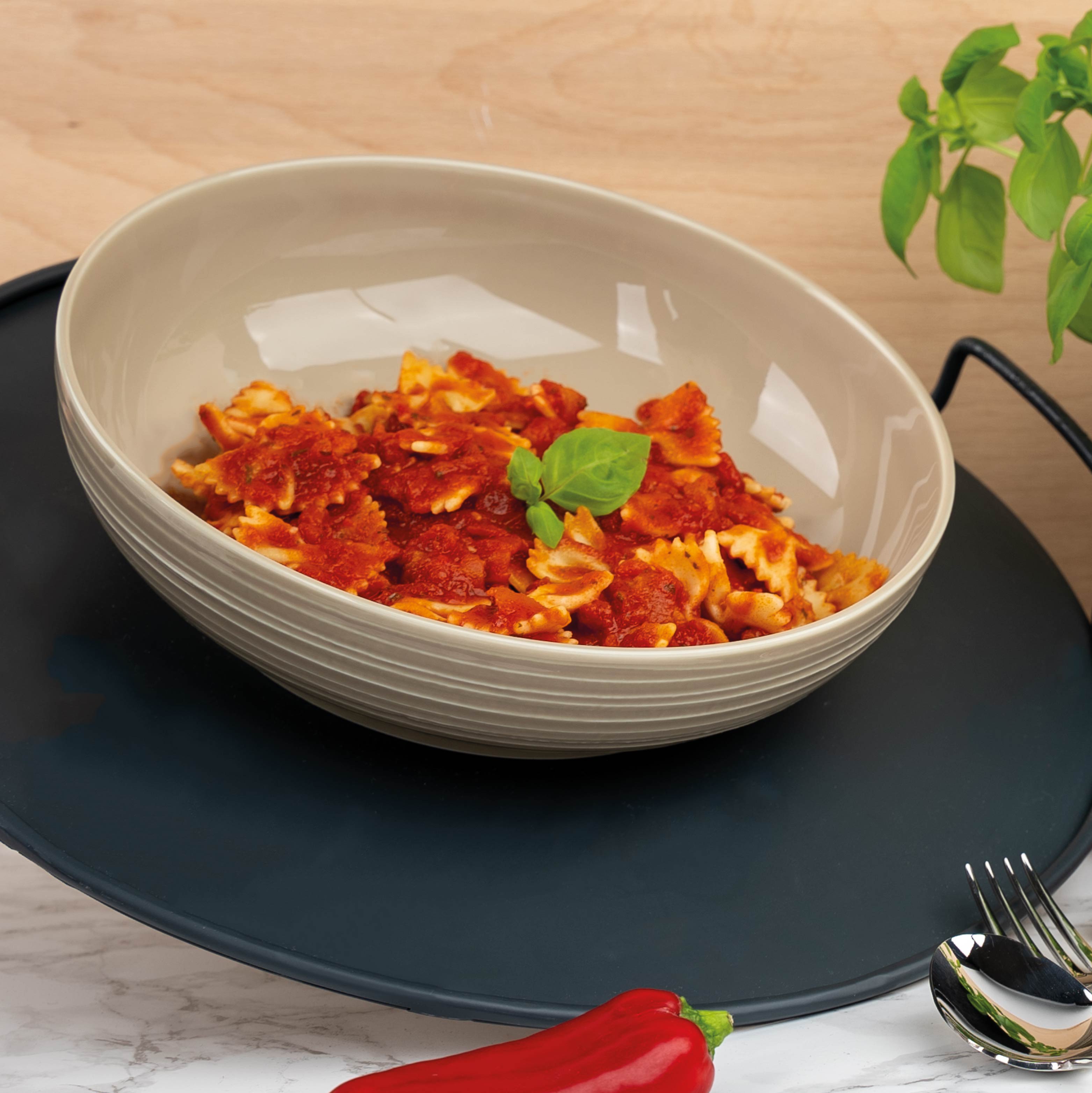 Premium Magnetic Porcelain Food Bowl - 25cm Ivory White - Ideal for Pet Feeding, Home Decor & Gift Giving