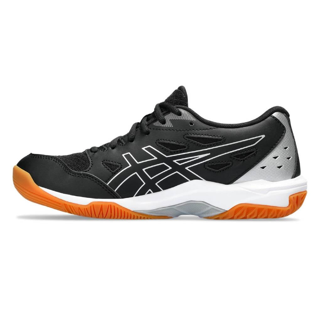 ASICS Gel Rocket 11 Women's Volleyball Shoes - Lightweight Indoor Court Shoes for Badminton, Squash & Tennis (Black/Silver) | Perfect for Gym Training & Competitive Sports