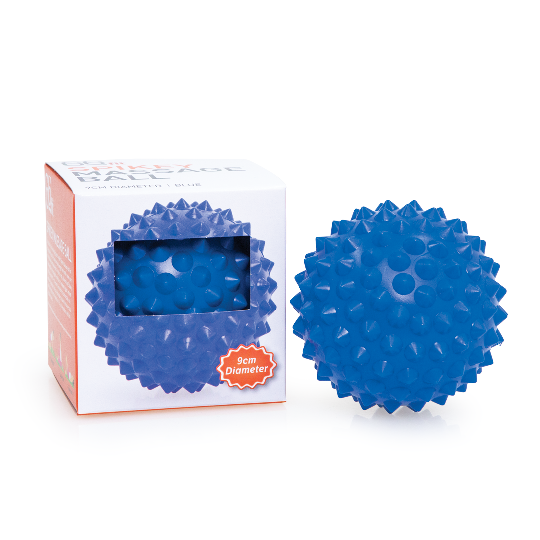 66Fit Spikey Massage Ball 9cm - Deep Tissue Muscle Relief, Trigger Point Therapy, Myofascial Release for Athletes & Recovery - Perfect for Back, Neck, Shoulder & Foot Pain Relief