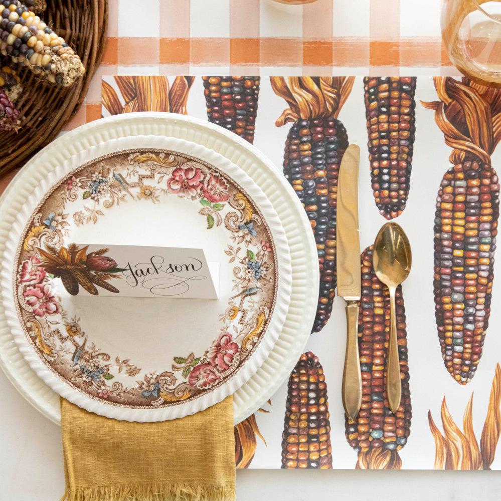 Premium Corn Husk Placemats - Eco-Friendly Table Mats for Dining & Home Decor - Perfect for Thanksgiving, Farmhouse Style & Rustic Tablescapes