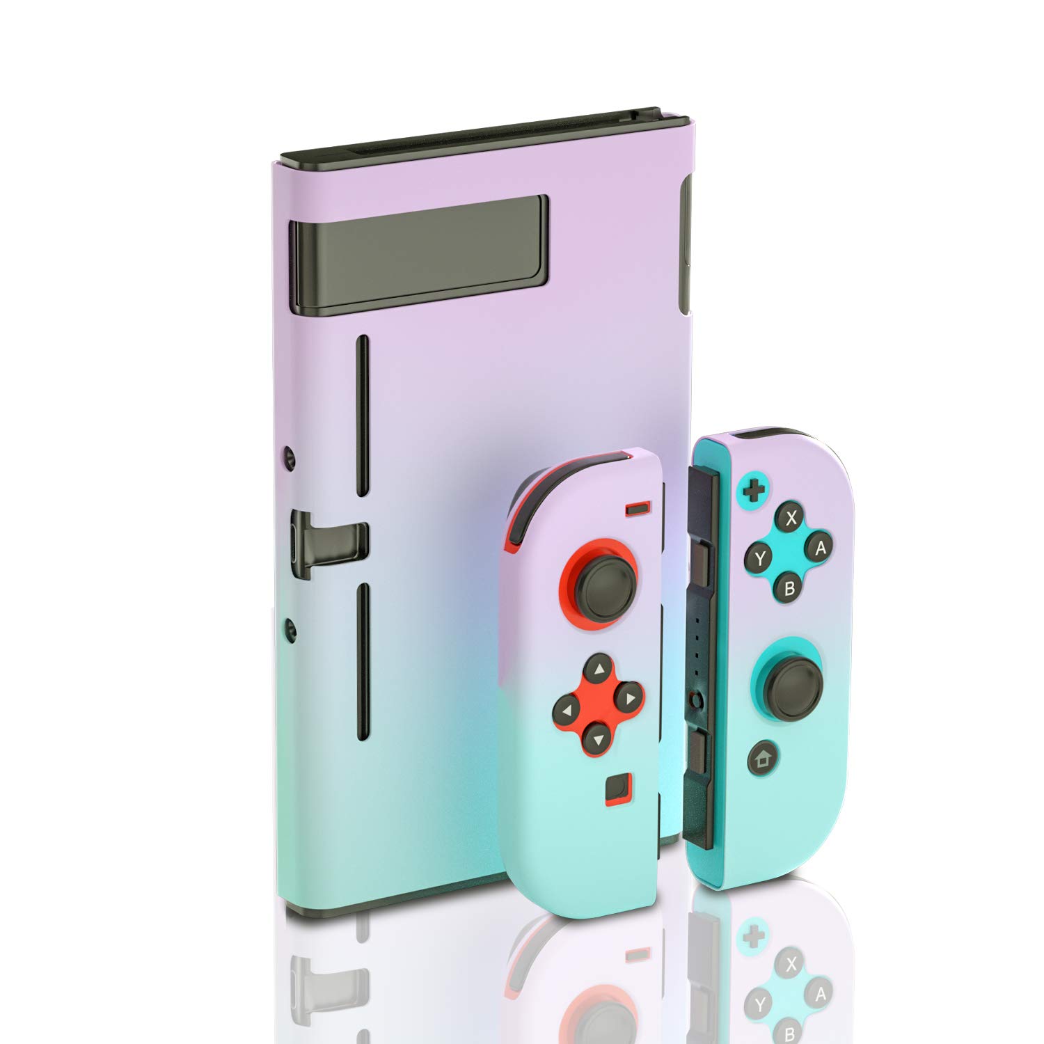 Durable Hard Protective Case for Nintendo Switch - Shockproof & Scratch-Resistant Cover for Nintendo Switch Console (Purple & Blue) - Perfect for Travel, Storage & Gaming On-The-Go