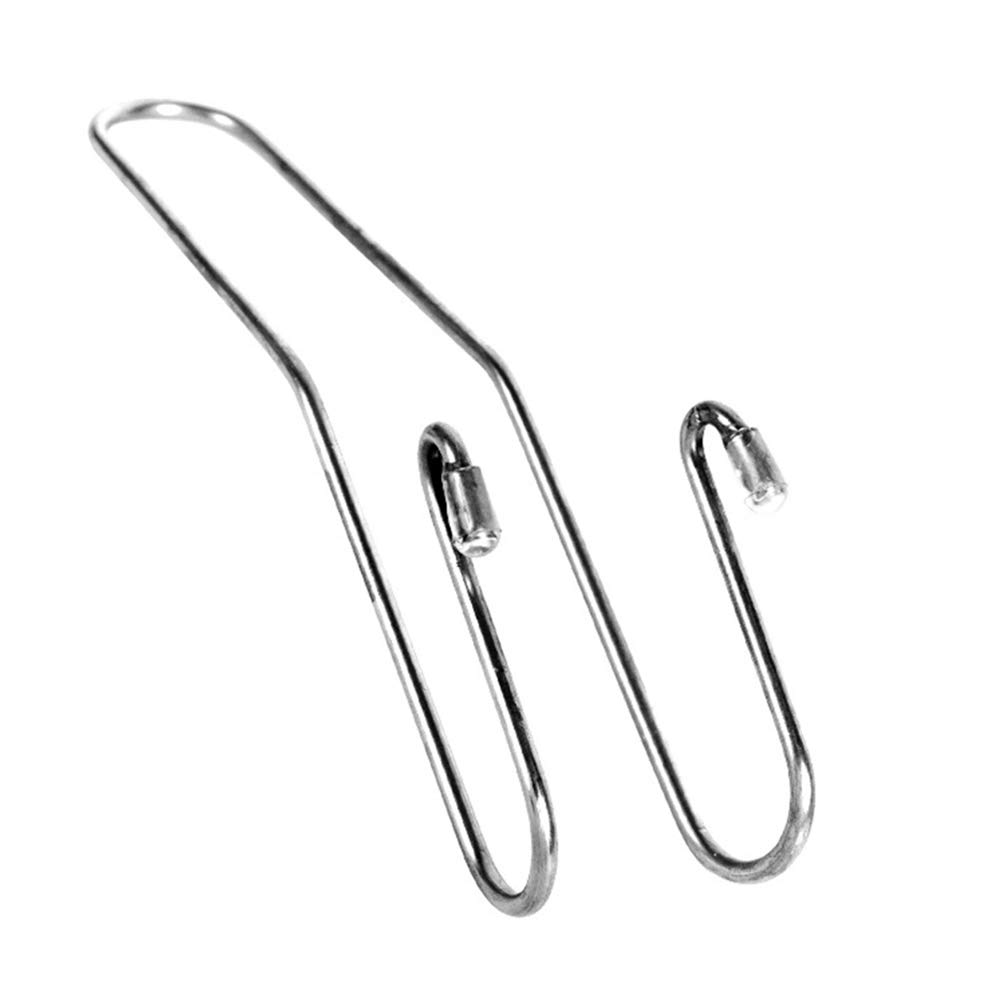 Universal Car Seat Back Hook Hanger - Heavy Duty Stainless Steel Auto Headrest Hooks for Grocery Bags, Purses & Shopping Storage - Perfect for Road Trips, Commuting & Daily Errands (Silver)