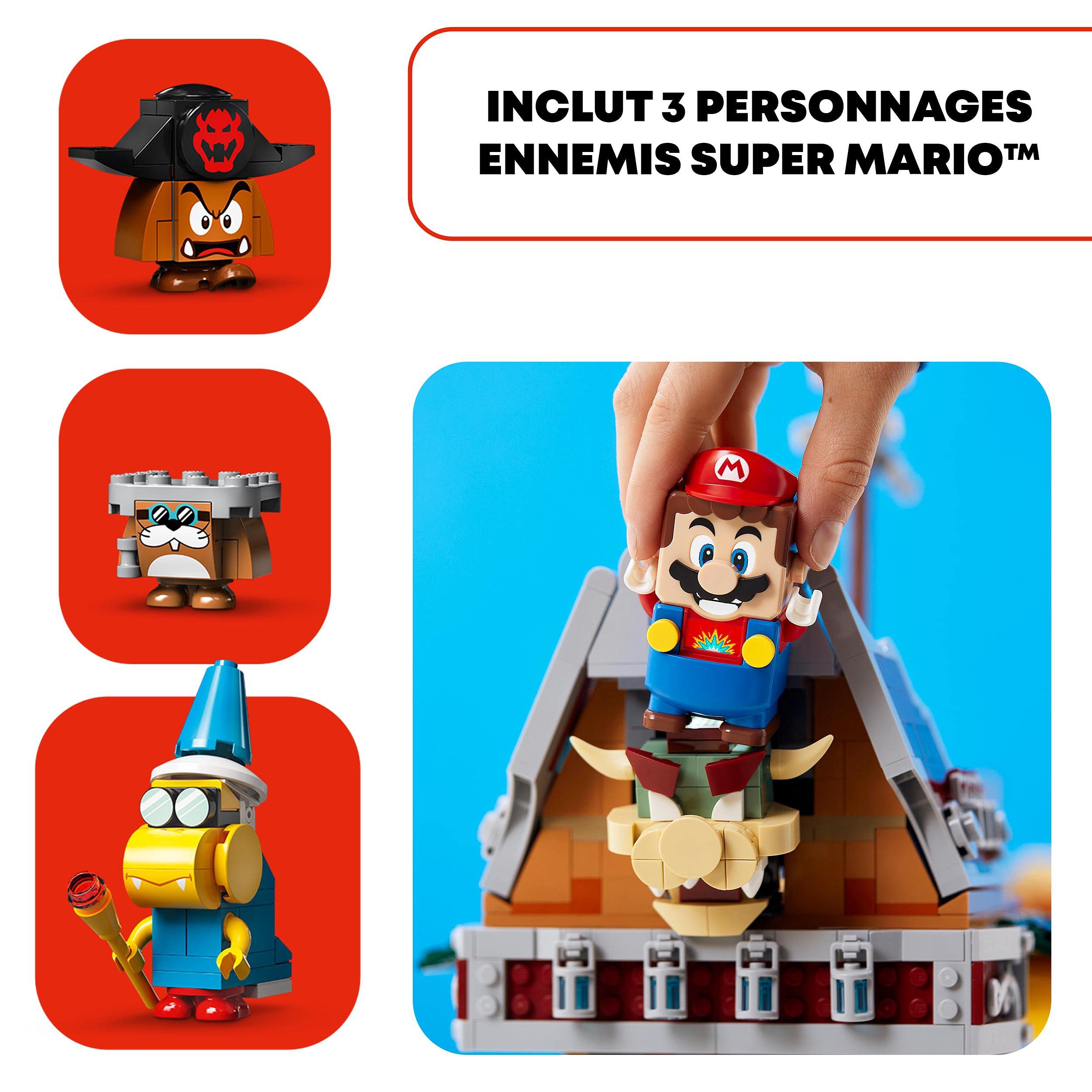 LEGO Super Mario Bowser Flying Fortress Expansion Set - 71391 Building Toy with 3 Figures for Kids | Creative Play & Gift Idea for Mario Fans