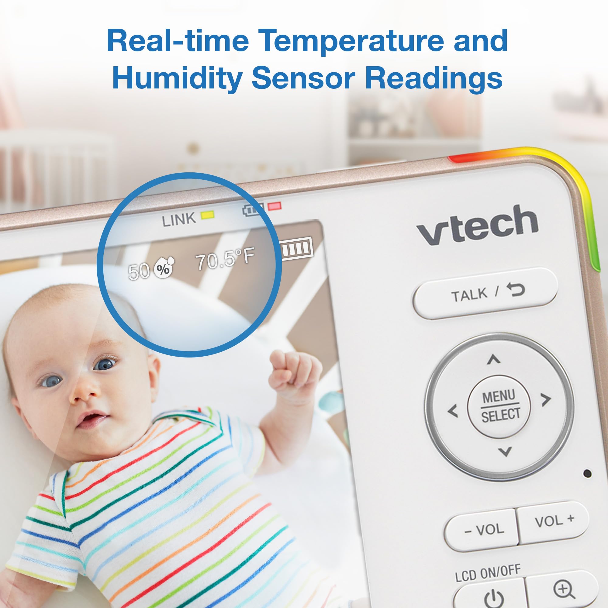 VTech V-Care VC2105 1080p FHD Smart Baby Monitor with 5