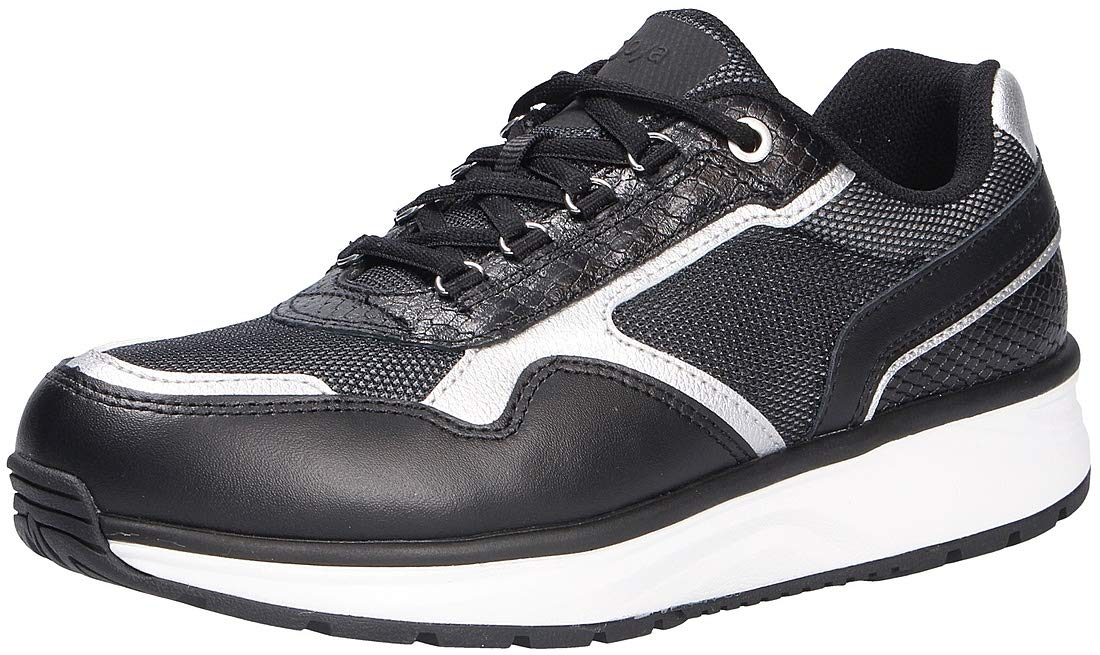 Joya Women's Tina II Leather & Textile Sneakers - Comfortable Casual Shoes for Walking, Running & Everyday Wear