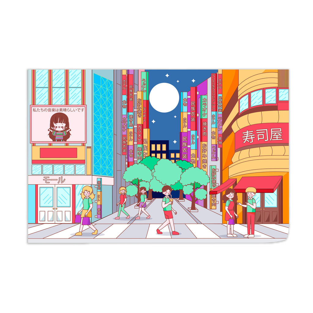 Late Night Shopping Wall Art - Modern Canvas Print for Home & Office Decor - Perfect for Living Room, Bedroom & Retail Spaces