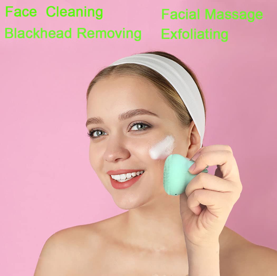 **Octopus-Shaped Silicone Facial Cleansing Brush & Massager – Gentle Exfoliating & Deep Cleaning for Smooth Skin – Handheld Face Brush (Pink & Blue, 2Pcs) – Perfect for Daily Skincare & Spa-Like Massage at Home**