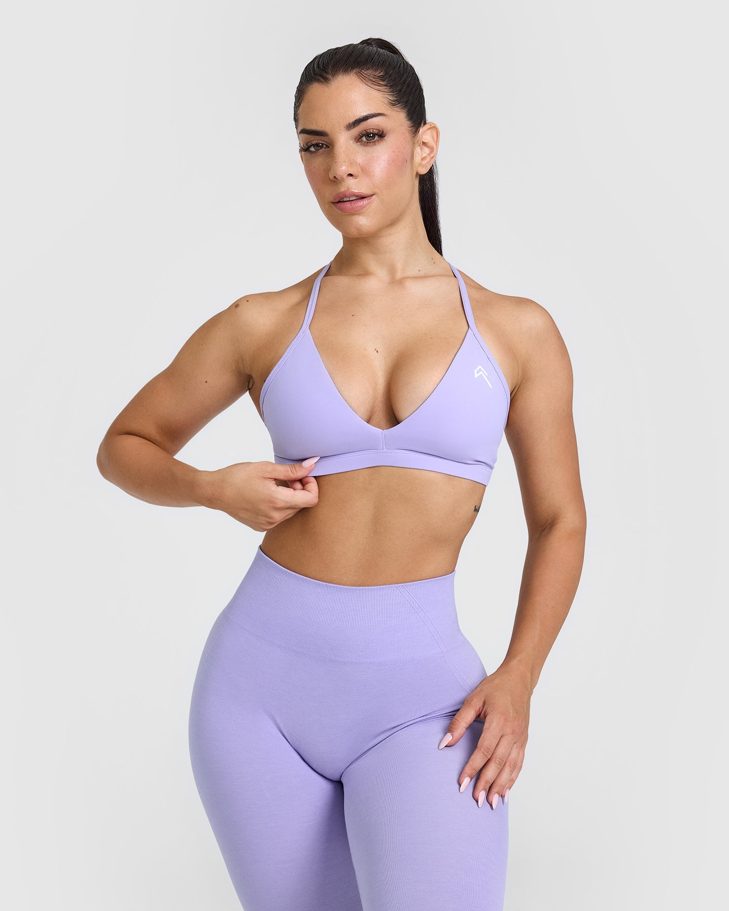 Ultra Soft Micro V Neck Bralette - Wireless Comfort Bra in Vintage Violet | Perfect for Yoga, Lounge & Everyday Wear