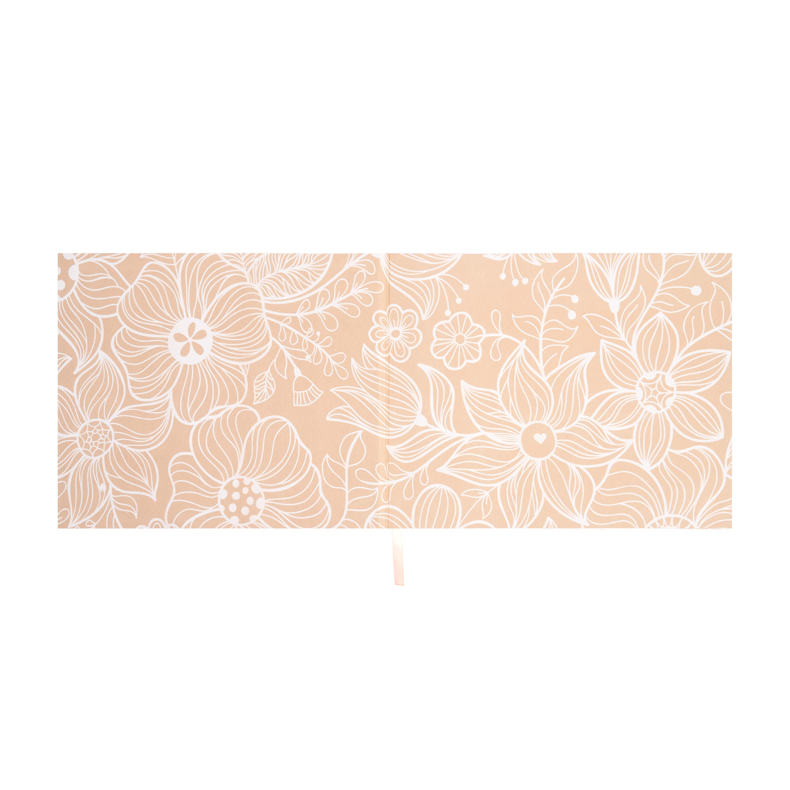 CHRIZ.Z Elegant Wedding Guest Book - White Textured Hardcover with Rose Gold Foil Lettering - 9