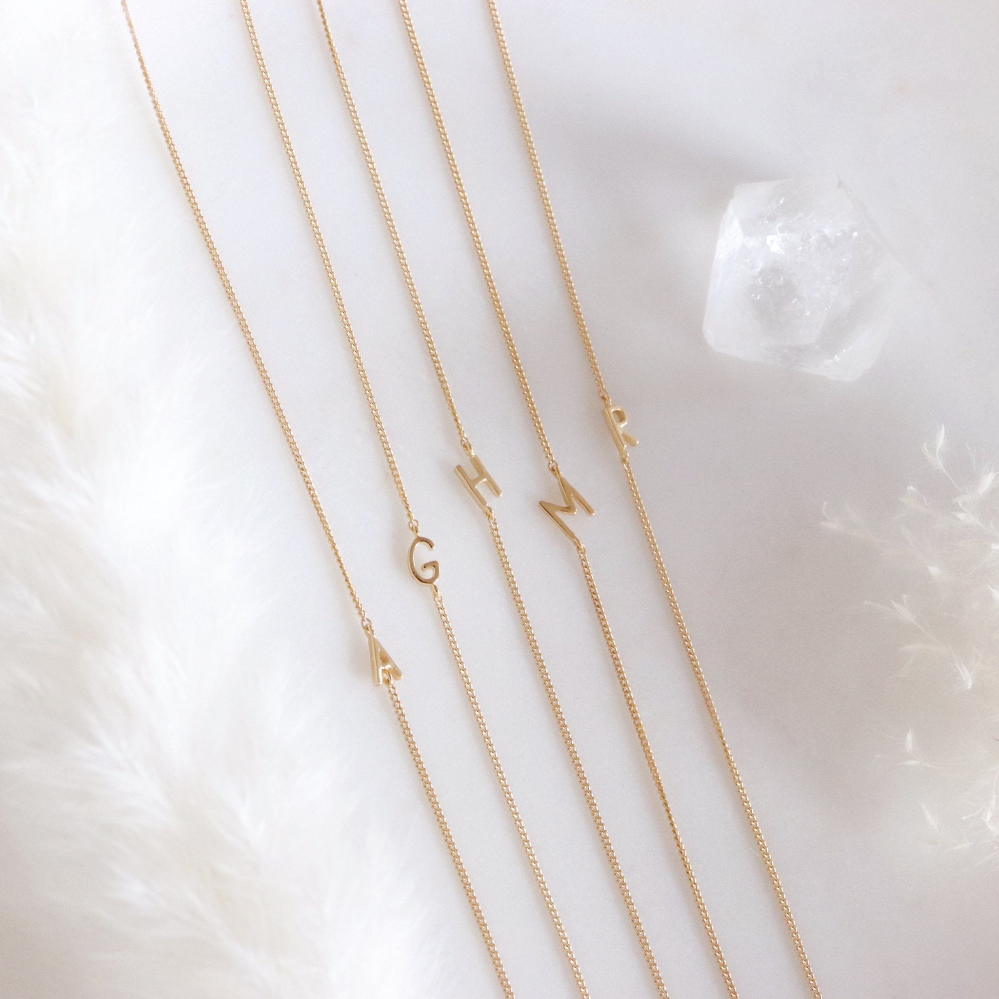 NOTABLE OFFSET INITIAL NECKLACE - Personalized Custom Name Necklace for Women - Perfect for Birthdays, Anniversaries & Gifts