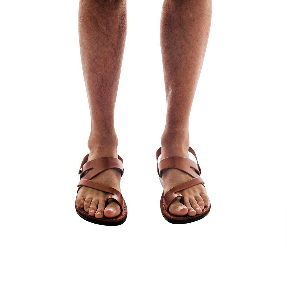Benjamin Men's Leather Slingback Sandals - Comfortable Casual Summer Shoes for Beach, Walking & Outdoor Activities
