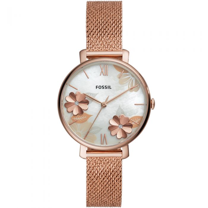 Fossil Jacqueline ES4534 Rose Gold Stainless Steel Women's Watch - Elegant & Stylish Timepiece for Everyday Wear & Special Occasions